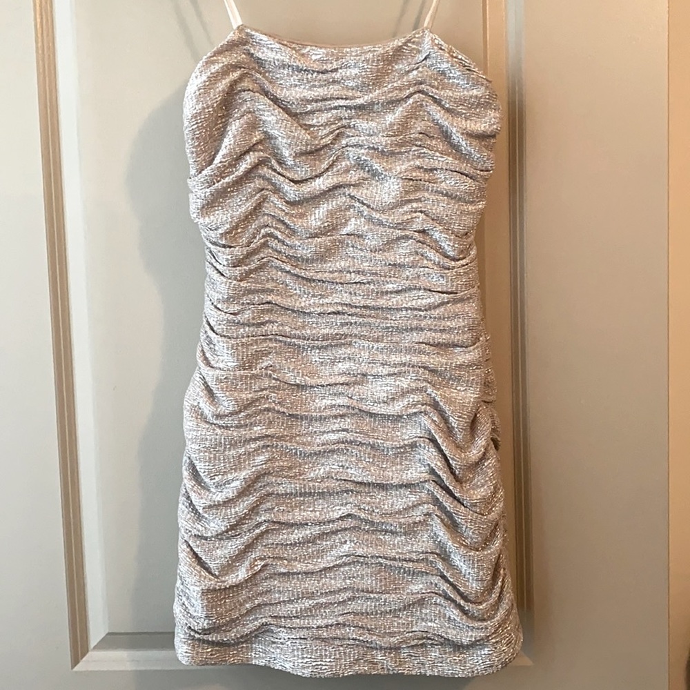 Champagne Shimmer mini dress